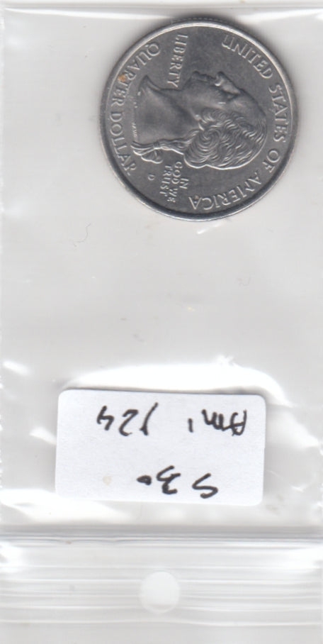 S30-AM1-0124 USA State Quarter UNC 2001 KM322 D Kentucky