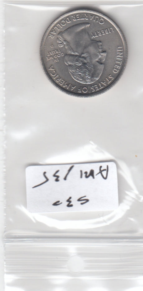 S30-AM1-0135 USA State Quarter UNC 2002 KM332 D Ohio