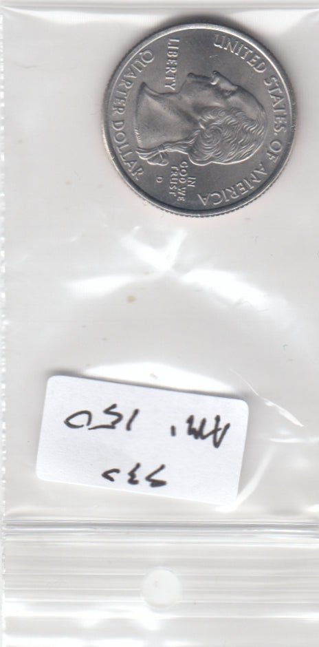 S30-AM1-0150 USA State Quarter UNC 2002 KM333 D Louisiana