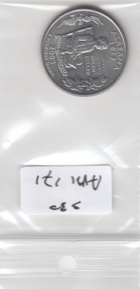 S30-AM1-0171 USA State Quarter UNC 2003 KM344 D Alabama