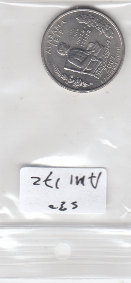 S30-AM1-0172 USA State Quarter UNC 2003 KM344 D Alabama
