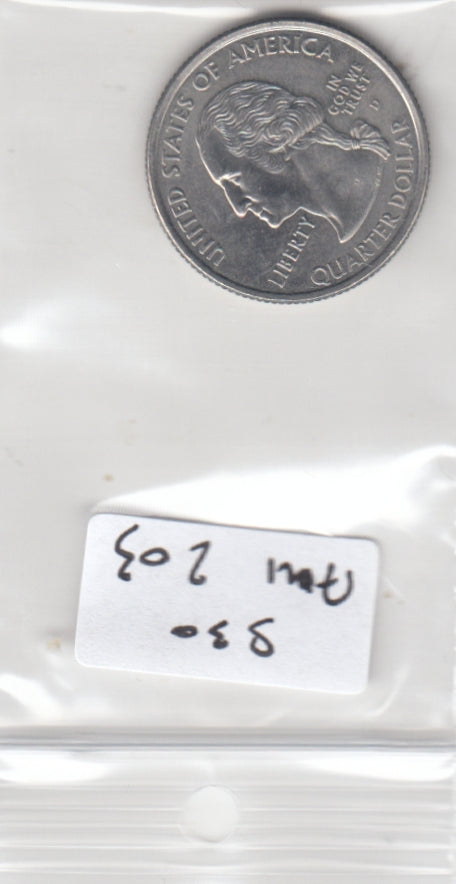S30-AM1-0203 USA State Quarter UNC 2004 KM355 D Michigan