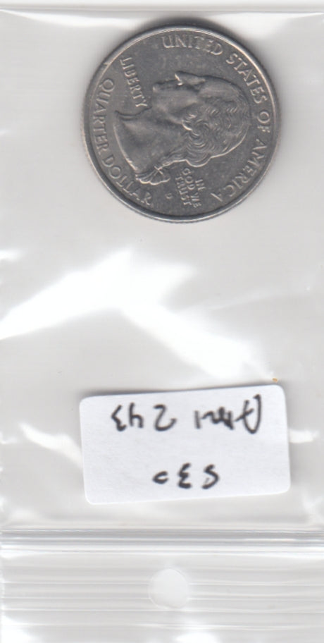 S30-AM1-0243 USA State Quarter AU 2005 KM374 D West Virginia