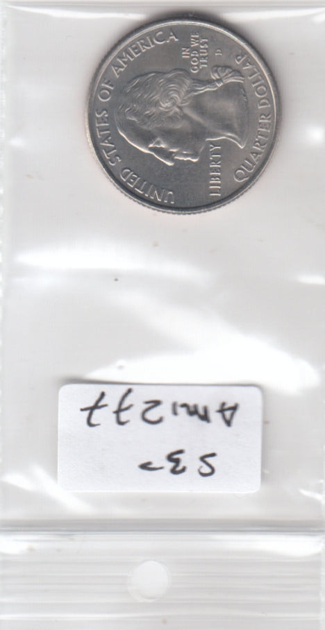 S30-AM1-0277 USA State Quarter UNC 2006 KM386 D South Dacota