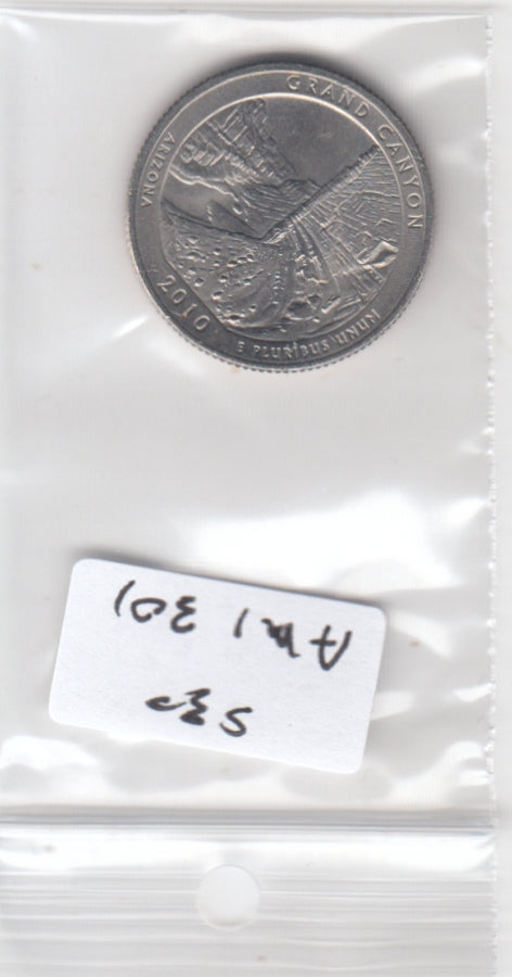 S30-AM1-0301 USA Quarter UNC 2010 KM472 D Grans Canyon