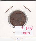 S30-AS1-0004 India 1/2 Cent  XF 1845 KM1