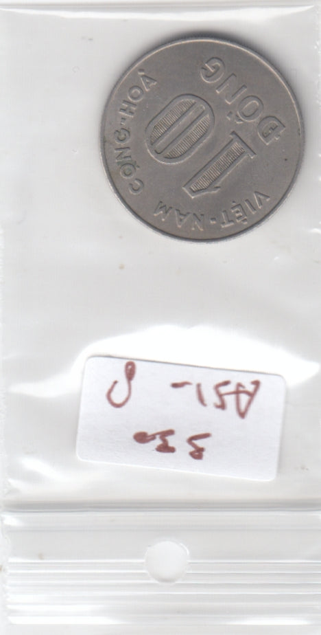 S30-AS1-0008 South Vietnam 10 dong XF 1964 KM8