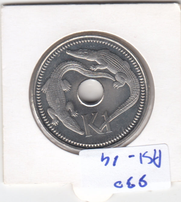 S30-AS1-0014 Papua New Guinea 1 Kina UNC 2004 KM6A