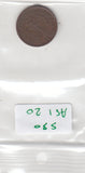 S30-AS1-0020 Ceylon 1/2 Cent VF 1870 KM91