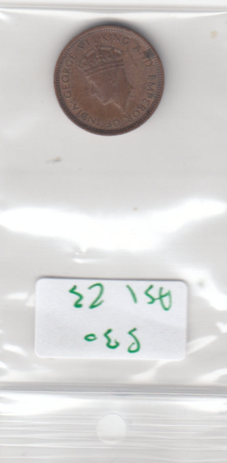 S30-AS1-0023 Ceylon 1/2 Cent VF 1940 KM110
