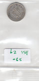 S30-AS1-0029 Ceylon 25 Cents VF 1893 KM95   Zilver