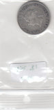 S30-AS1-0031 Ceylon 50 Cents VF 1892 KM96   Zilver