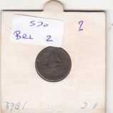 S30-BEL-0002 Belgium 1 Centimes VF 1862 KM1.2  Waals