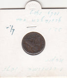 S30-BEL-0003 Belgium 1 Centimes VF 1875 KM33  Waals