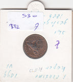 S30-BEL-0007 Belgium 1 Centimes AU 1899 KM34  Vlaams