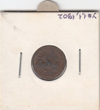 S30-BEL-0010 Belgium 1 Centimes VF 1902 KM34  Vlaams