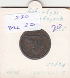 S30-BEL-0020 Belgium 2 Centimes VF 1870 KM35.1   Waals