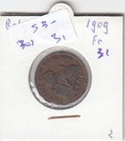 S30-BEL-0031 Belgium 2 Centimes VF 1909 KM35.1   Waals