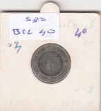S30-BEL-0040 Belgium 5 Centimes VF 1861 KM21   Waals