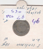 S30-BEL-0046 Belgium 5 Centimes VF+ 1895 KM41   Vlaams
