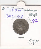 S30-BEL-0047 Belgium 5 Centimes VF 1898 KM40   Waals