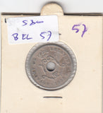 S30-BEL-0057 Belgium 5 Centimes FI/VF 1905 KM54   Waals