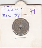 S30-BEL-0079 Belgium 5 Centimes VF 1925 KM67   Vlaams