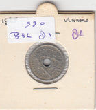 S30-BEL-0081 Belgium 5 Centimes VF 1925 KM67   Vlaams