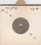 S30-BEL-0082 Belgium 5 Centimes VF 1925 KM67   Vlaams