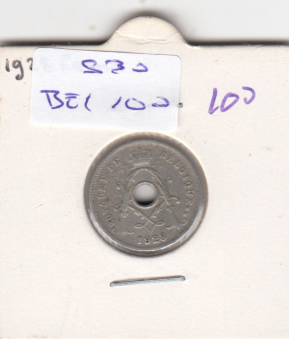 S30-BEL-0100 Belgium 5 Centimes VF 1928 KM66   Waals