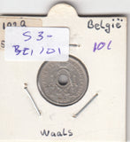 S30-BEL-0101 Belgium 5 Centimes VF 1928 KM66   Waals