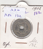 S30-BEL-0122 Belgium 10 Centimes VF 1902 KM49   Waals