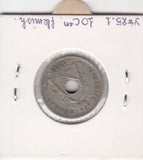 S30-BEL-0182 Belgium 10 Centimes FI/VF 1925 KM86   Vlaams