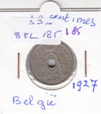 S30-BEL-0185 Belgium 10 Centimes FI/VF 1927 KM86   Vlaams