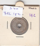 S30-BEL-0192 Belgium 10 Centimes FI/VF 1929 KM85   Waals