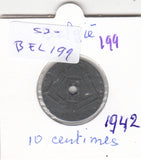 S30-BEL-0199 Belgium 10 Centimes FI/VF 1942 KM125   Belqique-Belgie