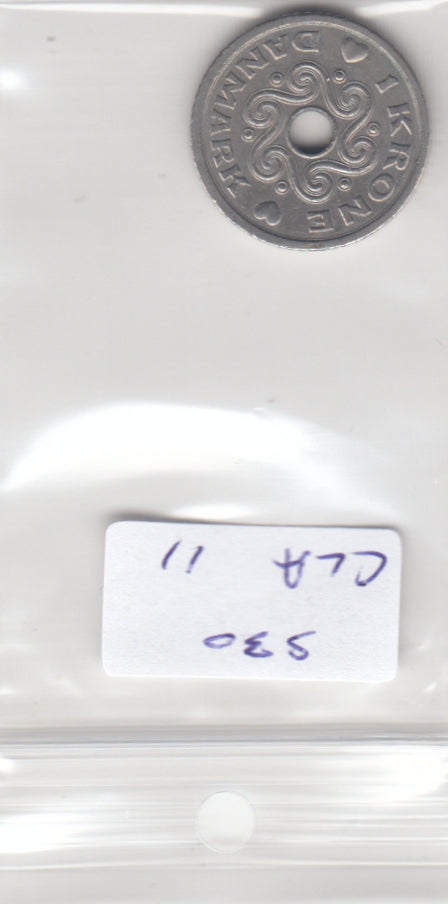 Denmark 1 Krone XF 1994 KM#873.1 Copenhagen Margrethe II