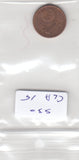 Germany 1 Euro Cent VF 2002 KM#207 Stuttgart (F) First year of issue