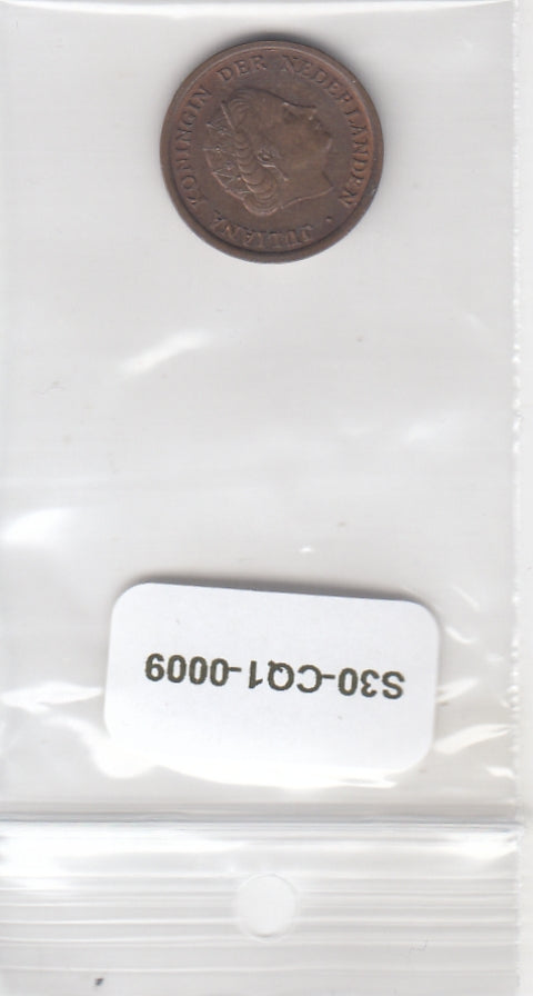 S30-CQ1-0009-SUM Netherlands 1 Cent CQ 1957 KM180