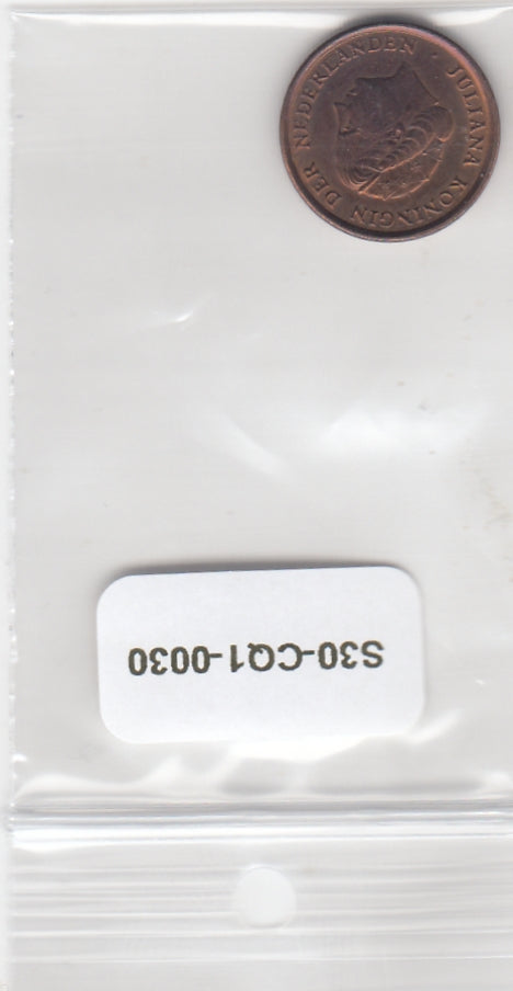 S30-CQ1-0030-SUM Netherlands 1 Cent CQ 1977 KM180
