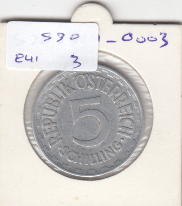 S30-EU1-0003 Austria 5 Schilling XF 1952 KM2879