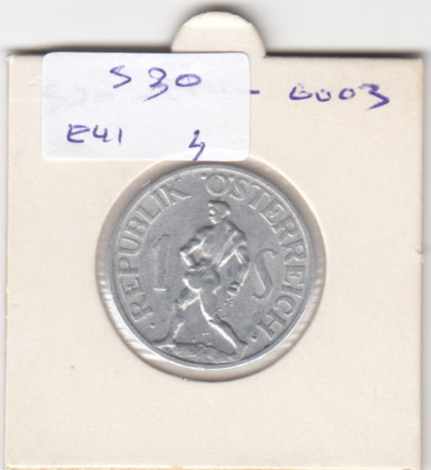 S30-EU1-0004 Austria 1 Schilling XF 1957 KM2871