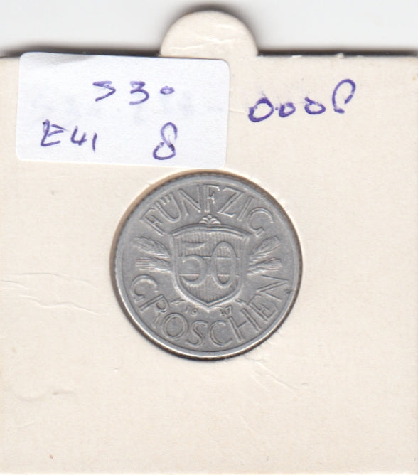 S30-EU1-0008 Austria 50 Groschen VF+ 1947 KM2870