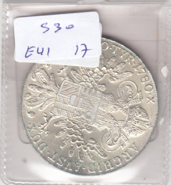 S30-EU1-0017 Austria 1 Thaler UNC 1780 KMT1  Posthumous