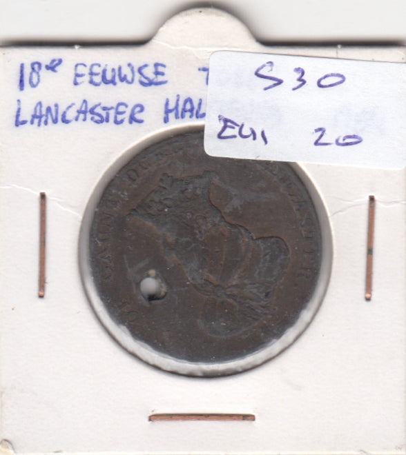 United Kingdom Lancaster Halfpenny FI/VF 1794