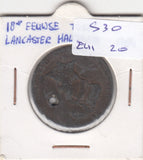 United Kingdom Lancaster Halfpenny FI/VF 1794