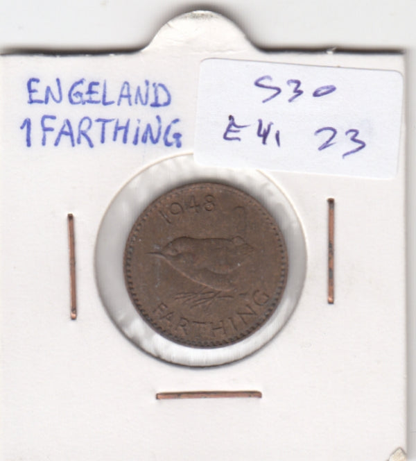 United Kingdom 1 Farthing VF+ 1948 KM843