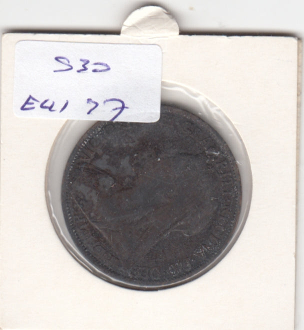 United Kingdom 1 Penny VF 1896 KM790