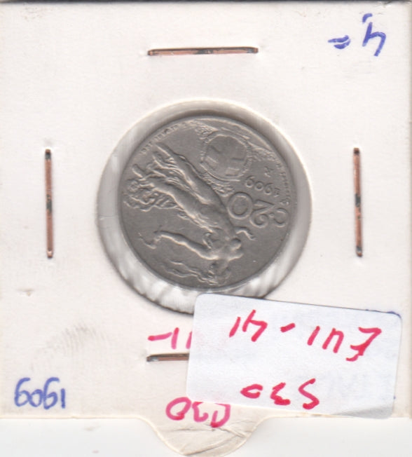 S30-EU1-0041 Italy 20 Centesimi VF+ 1909