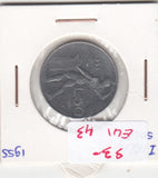 S30-EU1-0043 Italy 50 Lire VF 1955 KM95.1